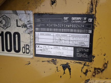 Zdjęcie przedmiotu: Екскаватор-навантажувач CAT 432F2