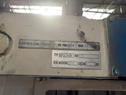 Zdjęcie przedmiotu: Horizontal milling machining center Mechanicy Pruszk&oacute;w HP-5/24/96