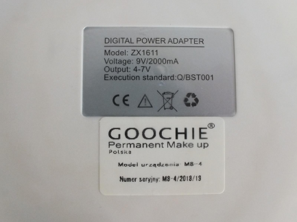 Zdjęcie przedmiotu: GOOCHIE M 8-4 M 8-4 permanent makeup device