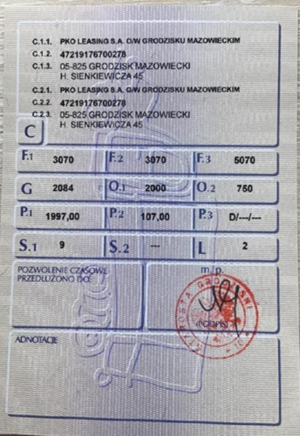 Zdjęcie przedmiotu: Renault Trafic 2.0 dCi E6d 3.1t L2 Pack Clim S&S+E Oświadczenie o utracie DR