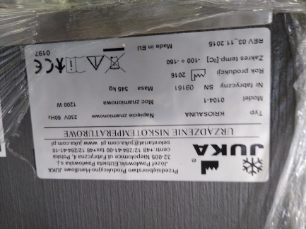 Zdjęcie przedmiotu: Cryogenic chamber P.P.H JUKA KRIOSAUNA 0104-1 + Tank for liquid nitrogen