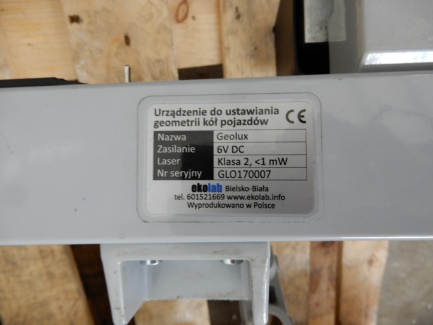 Zdjęcie przedmiotu: Wheel alignment device EKOLAB Geolux