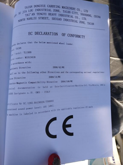 Zdjęcie przedmiotu: TAIAN TL 1500 telehandler