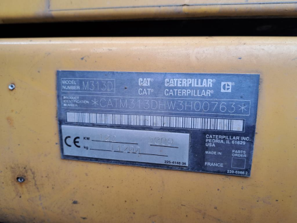 Zdjęcie przedmiotu: Koparka kołowa CATERPILLAR M313D