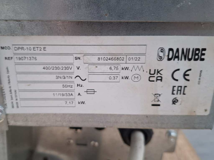 Zdjęcie przedmiotu: Przemysłowa suszarka bębnowa DANUBE DPR-10 ET2 E