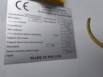 Zdjęcie przedmiotu: FAS GŁOWNO PTV 150x600 band saw