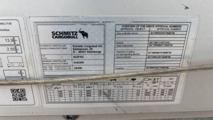 Zdjęcie przedmiotu: SCHMITZ SCS 24 35.0t MEGA Dropside