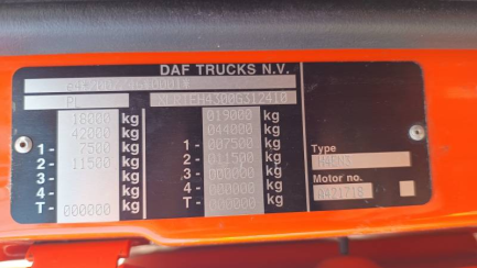 Zdjęcie przedmiotu: DAF XF 480 E6 21.0t FT Super Space Cab