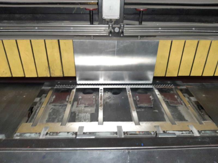 Zdjęcie przedmiotu: Rotary line designed for printing and cutting out boxes and flap boxes made of corrugated cardboard KOBOX SLOT 45 3KR 2500