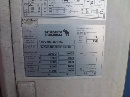 Zdjęcie przedmiotu: SCHMITZ CARGOBULL SCB*S3B Refrigerator