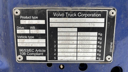 Zdjęcie przedmiotu: Volvo FMX 540 E6d 29.0t