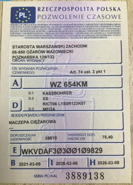 Zdjęcie przedmiotu: KASSBOHRER MEGA Skrzyniowa