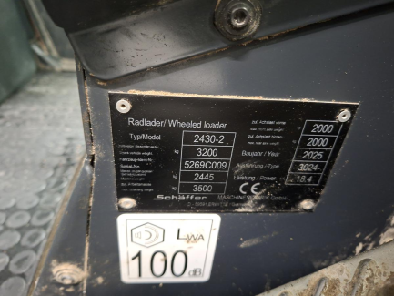 Zdjęcie przedmiotu: Ładowarka kołowa SCHAFFER 2430