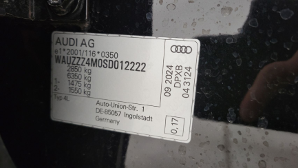 Zdjęcie przedmiotu: Audi Q7 45 TDI mHEV Quattro S Line Oświadczenie o utracie DR