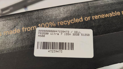 Zdjęcie przedmiotu: Notebook / Laptop Dell Precision 3590 N002P3590EMEA_VP - Core Ultra 7 155H/15.6" FHD IPS/RAM 32GB/512GB/RTX 500 Ada/Grey/Win 11 Pro/3OS ProSupport NBD