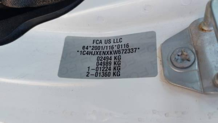 Zdjęcie przedmiotu: Jeep Wrangler Sahara Aut. Unlimited JL E6d Oświadczenie o utracie DR