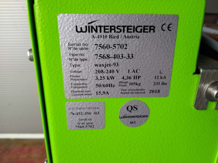 Zdjęcie przedmiotu: Wintersteiger Waxjet-93 ski grease gun