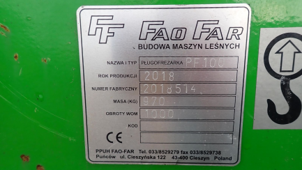 Zdjęcie przedmiotu: FAO FAR PF 100 plow milling machine