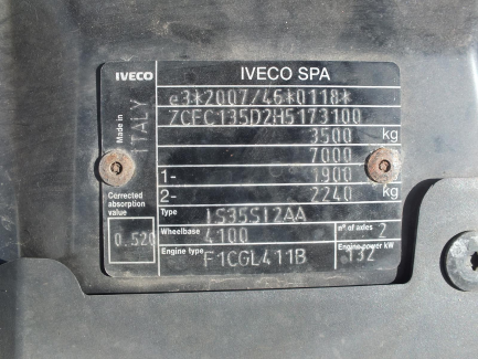 Zdjęcie przedmiotu: Iveco Daily 35S18 Euro 6 + lift