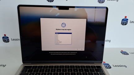 Zdjęcie przedmiotu: Laptop APPLE MacBook Air 2024 13.6" M3 16GB RAM 512GB SSD macOS Księżycowa poświata