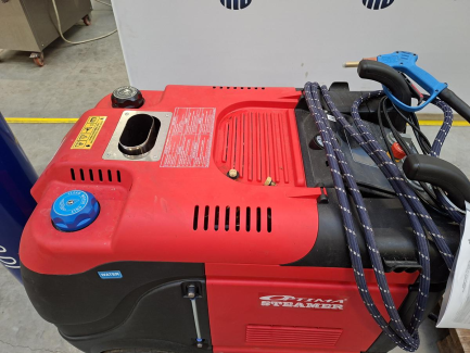 Zdjęcie przedmiotu: Zestaw wyposażenia warsztatu (myjnia parowa OPTIMA STREAMER OPTIMA XD,  odkurzacz piorący SANTOEMMA HOT SAABRINA FOAM)