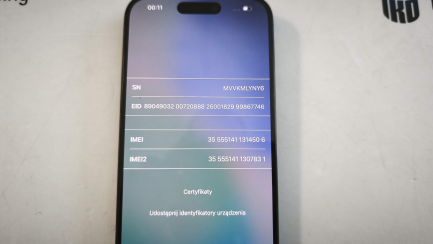 Zdjęcie przedmiotu: Телефон/смартфон Apple iPhone 15 Pro 128GB 5G 6.1" 120 Hz Титаново-чорний