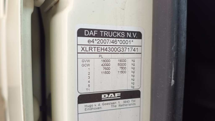 Zdjęcie przedmiotu: DAF XF 480 E6 21.0t FT Space Cab