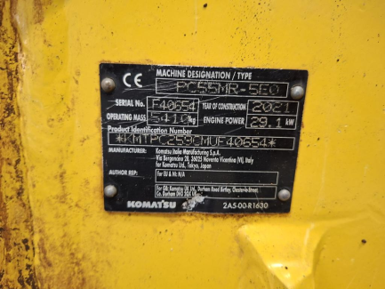 Zdjęcie przedmiotu: Minikoparka gąsienicowa KOMATSU PC55MR-5E0