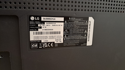 Zdjęcie przedmiotu: LG 65C31LA 65" OLED 4K 100 Hz Dolby Atmos Dolby Vision HDMI 2.1