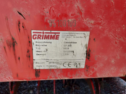 Zdjęcie przedmiotu: Obsypnik do ziemniak&oacute;w GRIMME GF200