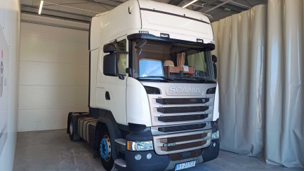 Zdjęcie przedmiotu: SCANIA R450 LA 4x2 HNA Highline SCR E6 19.0t DR zatrzymany elektronicznie Cepik informacja o odczycie przebiegu 
