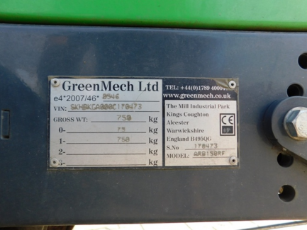 Zdjęcie przedmiotu: GreenMech Arborist 150RF Chipper Light Trailer