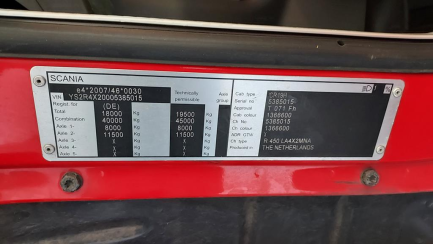 Zdjęcie przedmiotu: SCANIA R450 SCR E6 19.0t LA4x2 HNAHighline