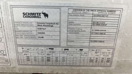 Zdjęcie przedmiotu: SCHMITZ SCS 24 13.62 MB MEGA 35.0t