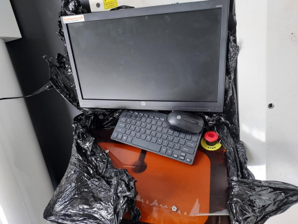 Zdjęcie przedmiotu: The cutter cutter is used in factories specializing in sewing or cutting elements of underwear, toys, footwear, furniture and car upholstery AGMS HY-HC 1707