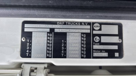 Zdjęcie przedmiotu: DAF XF 510 FT Super Space Cab E6 21.0t