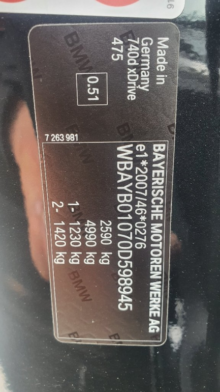 Zdjęcie przedmiotu: Bmw 740d xDrive