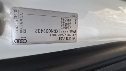 Zdjęcie przedmiotu: Audi A7 Sportback Quattro 50 TDi Oświadczenie o utracie DR