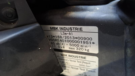 Zdjęcie przedmiotu: YAMAHA YZF-R 125 Oświadczenie o utracie DR