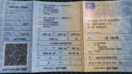 Zdjęcie przedmiotu: Volkswagen Golf Combi