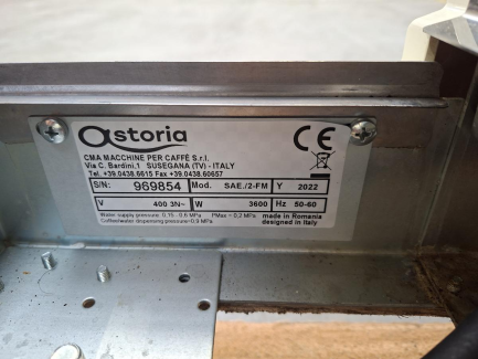 Zdjęcie przedmiotu: Кавомашина на 2 групи ASTORIA FORMA II GR