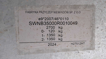 Zdjęcie przedmiotu: PRZYCZEPA GASTRONOMICZNA AM AM KEBAB Niewiad&oacute;w B3500