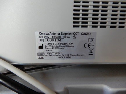 Zdjęcie przedmiotu: Optical tomograph Cornea Anterior Segment Oct