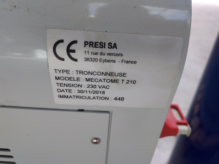 Zdjęcie przedmiotu: Automatic metallographic cutter PRESI SA MECATOME T210