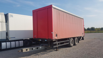 Zdjęcie przedmiotu: ORTEN AG18T Przyczepa skrzyniowa i kurtynowa z osiami centralnymi