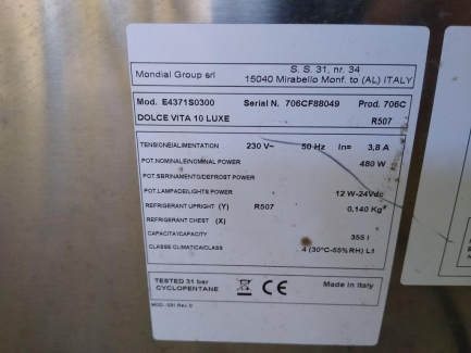 Zdjęcie przedmiotu: PROMOTION GASTRONOMY Ice cream conservator DOLCE VITA 10 DE LUXE