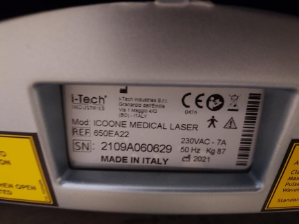 Zdjęcie przedmiotu: Laser medyczny  I-TECH INDUSTRIES ICOONE h laser 2