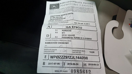 Zdjęcie przedmiotu: Porsche Panamera Turbo S e-Hybrid