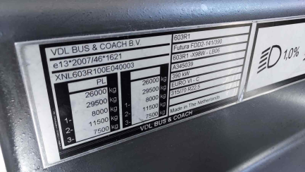 Zdjęcie przedmiotu: VDL FUTURA E6 26.0t