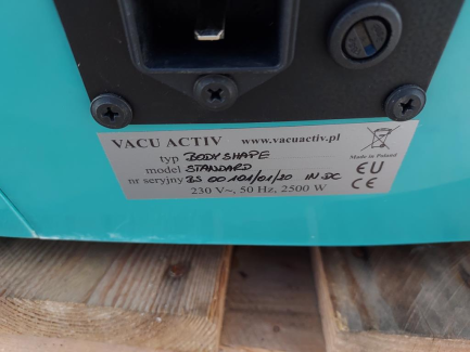 Zdjęcie przedmiotu: Cosmetic device Body Shape BIOPROFIT Sp. z o.o. - a device based on a vacuum system combining the advantages of physical effort, negative pressure and IR radiation.